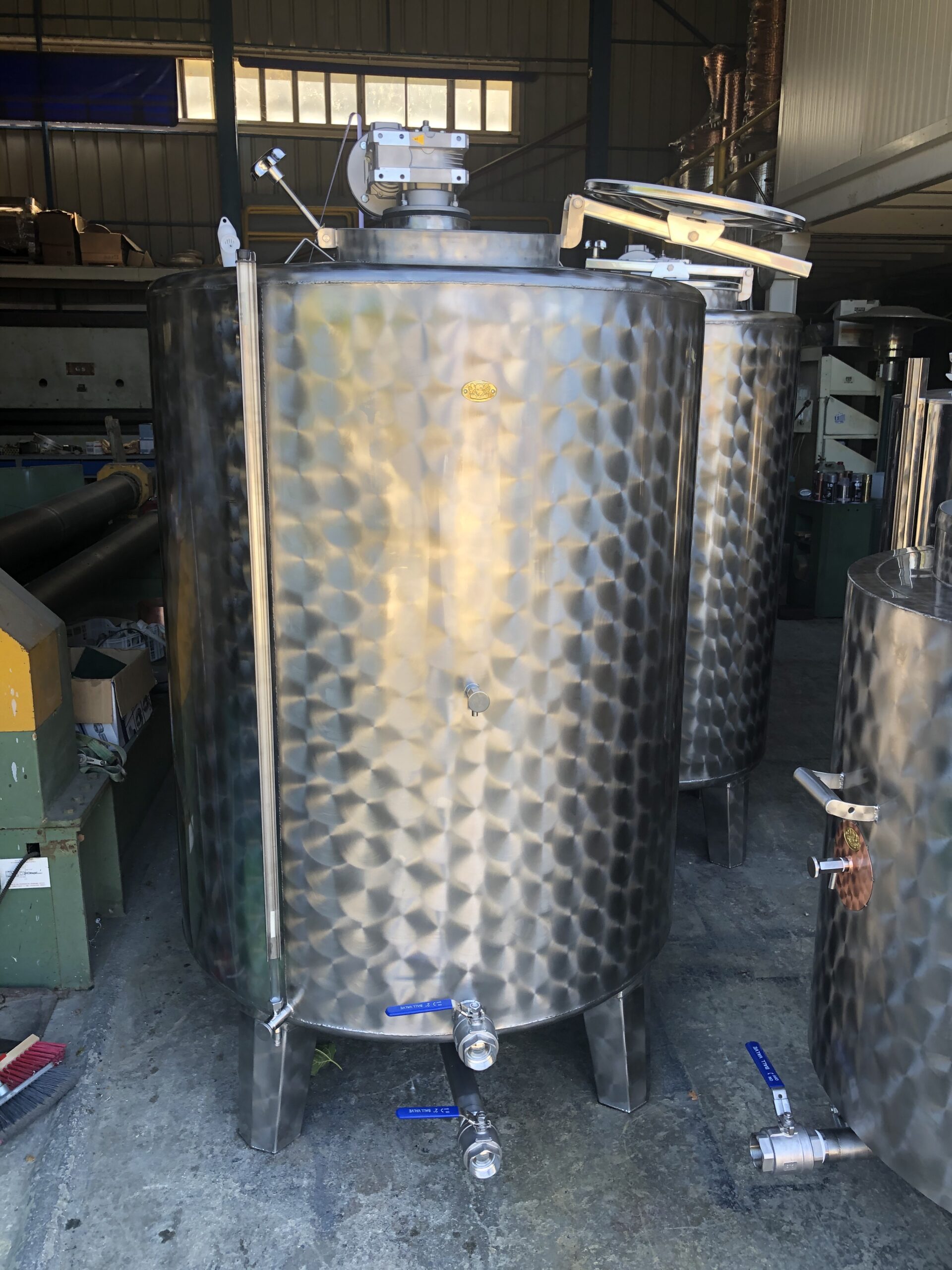 Stainless steel storage tanks
